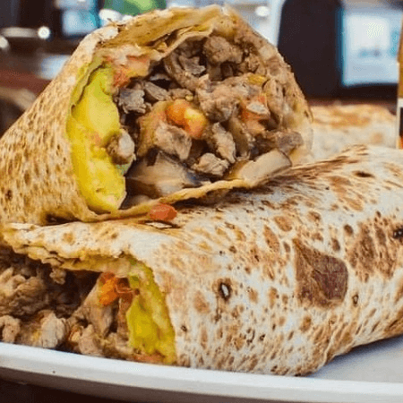 Burrito de Bistec con Champiñon