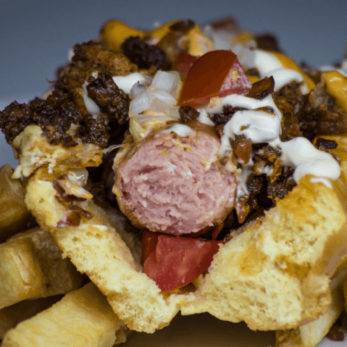 Hot Dog Mexicano con Papas