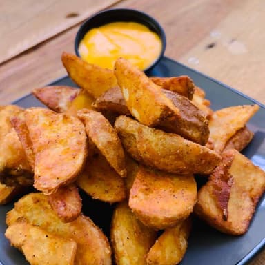 Papas sazonadas con queso