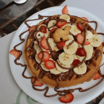 Waffle Dulce Nutella Encantador