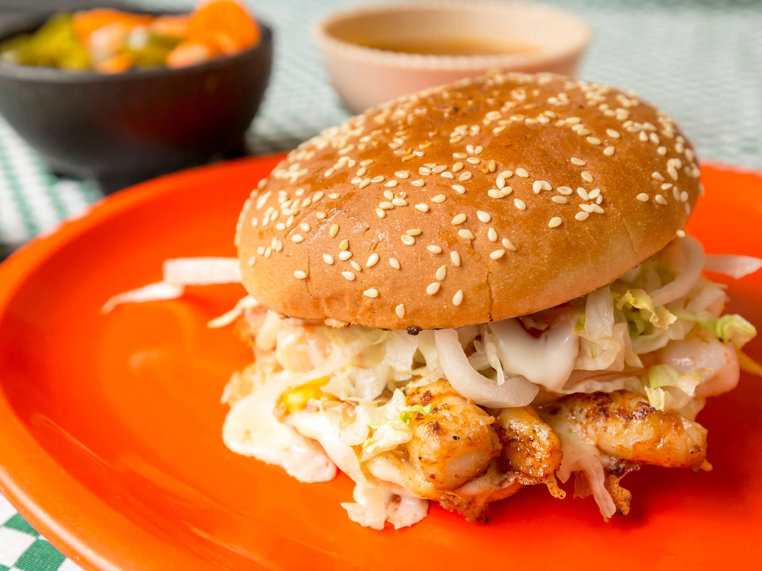 Hamburguesa de Camarón