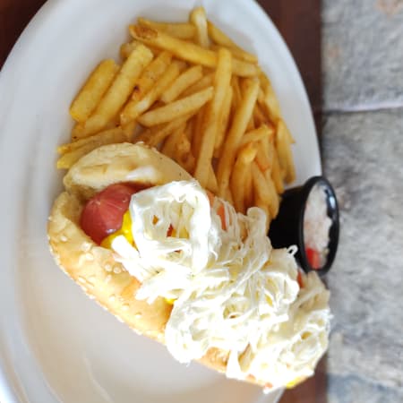 Hot dog Jumbo con papas