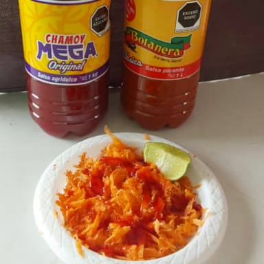 Zanahoria con chamoy