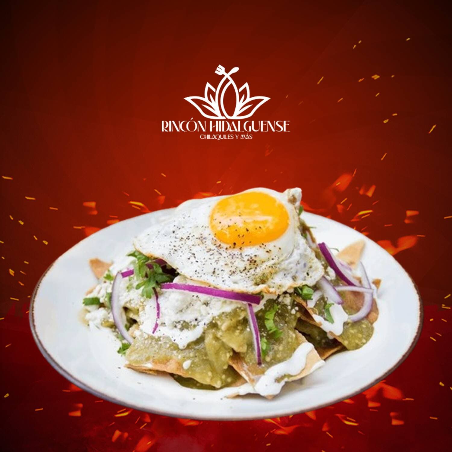 Chilaquiles con Huevo+Bolillo+Café