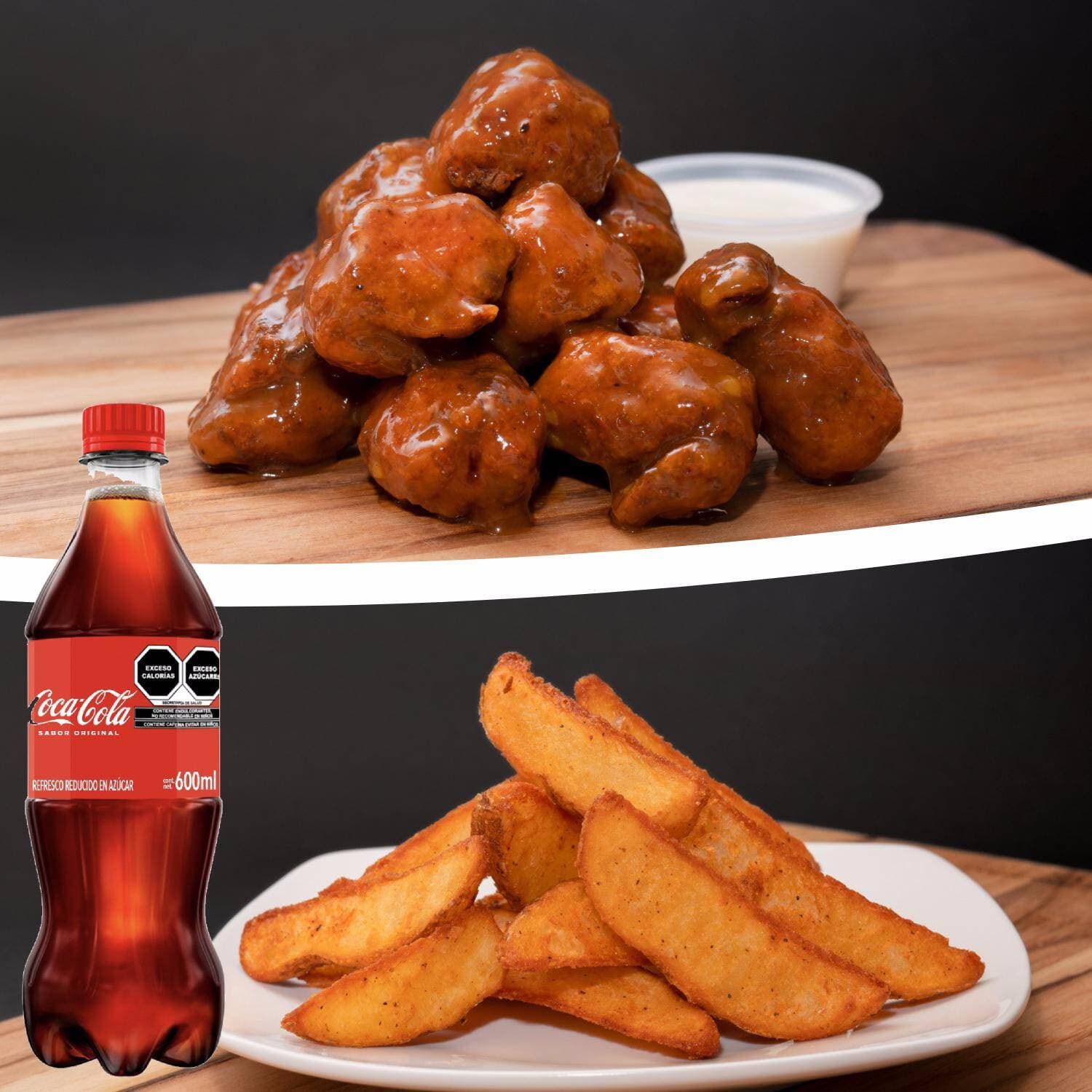 "Combo Coca Cola & Boneless"