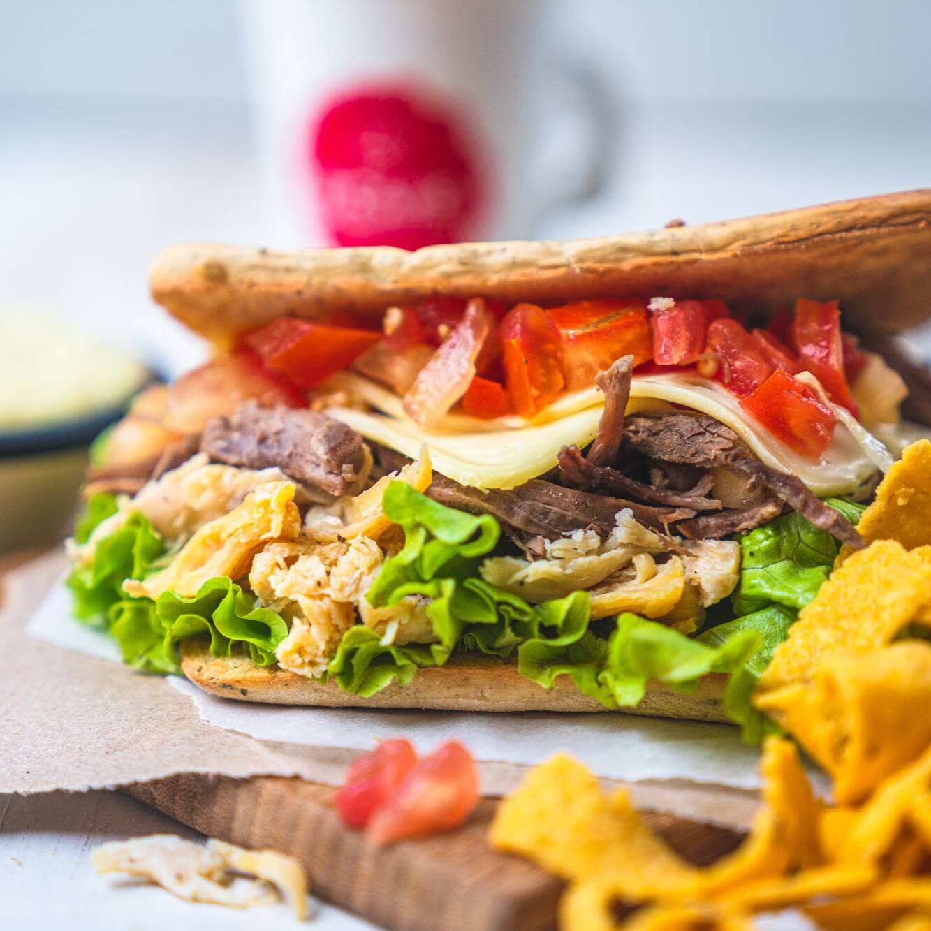 Combo Sándwich Mixto + Te HATSU