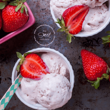 Nieve de Queso Fresa