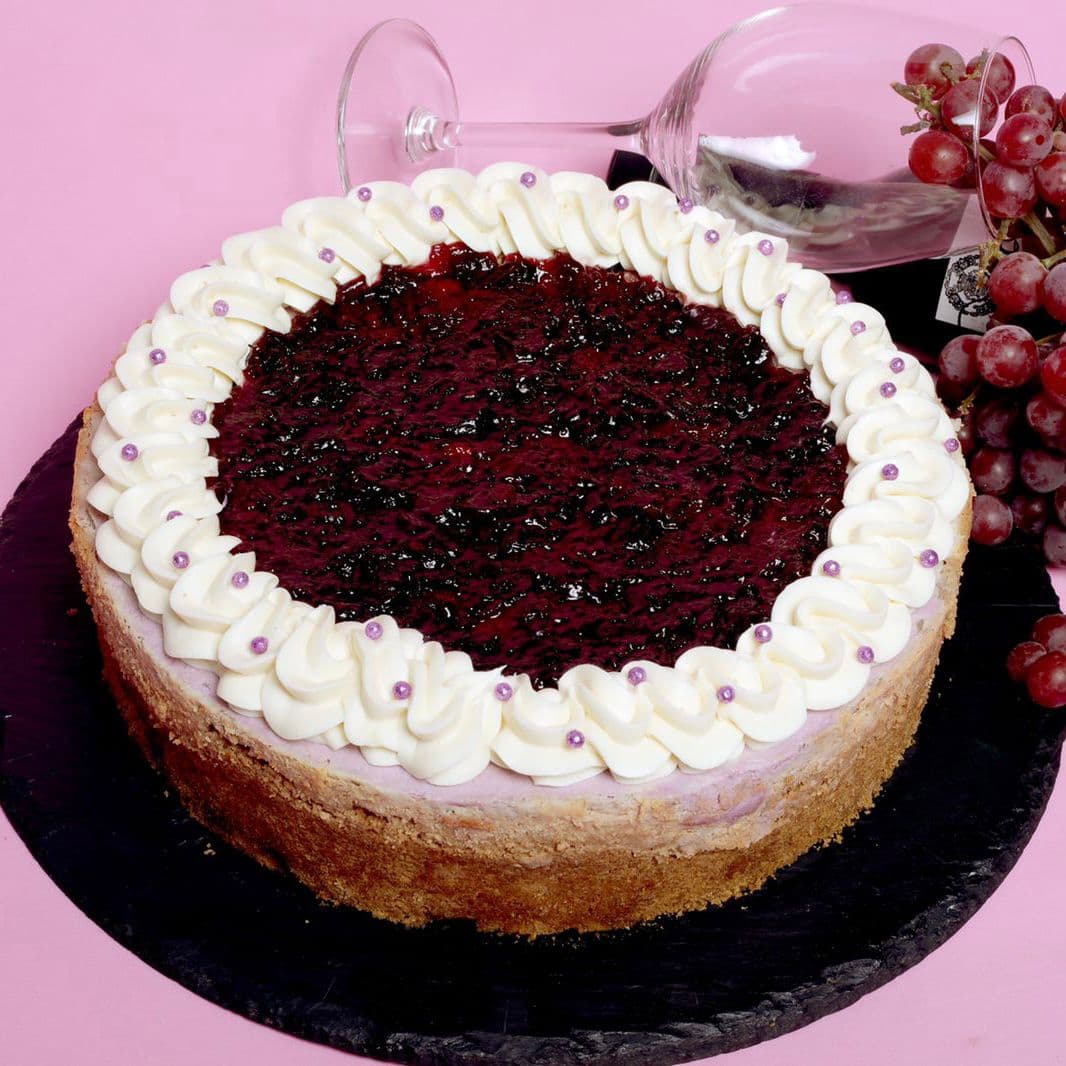 Cheesecake de vino tinto (15 personas)