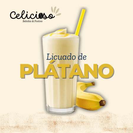 Licuado de Plátano Natural 1LT