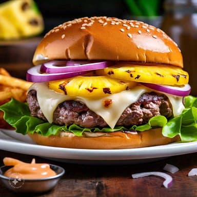 HAMBURGUESA HAWAIANA