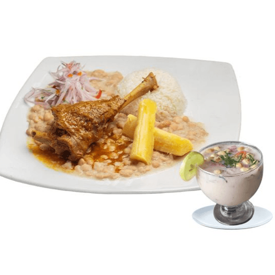 Seco de cabrito + leche de tigre
