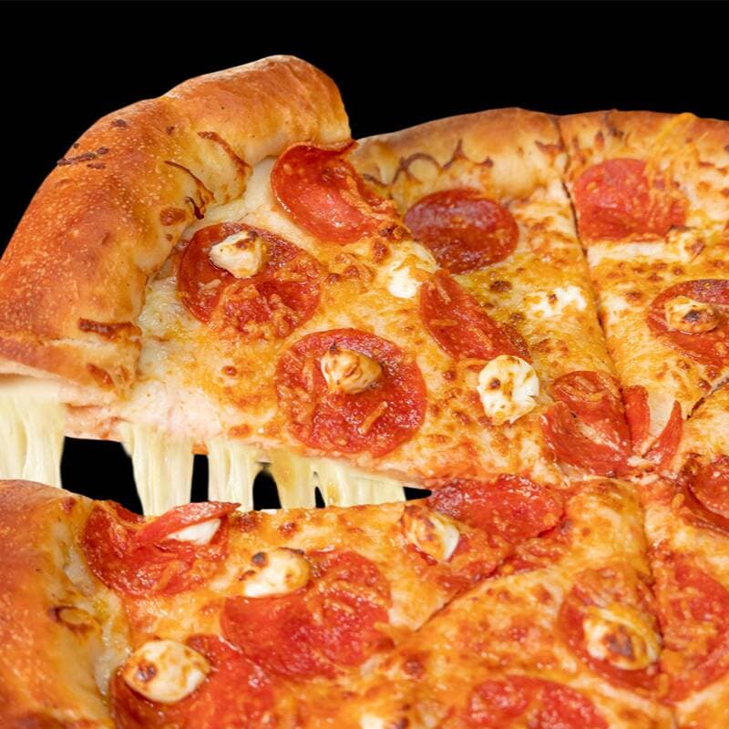 Pizza 3 Quesos Con Pepperoni Grande