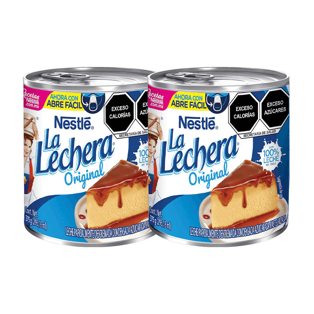 2 Leche Condensa La Lechera SCM Lata 8x375g