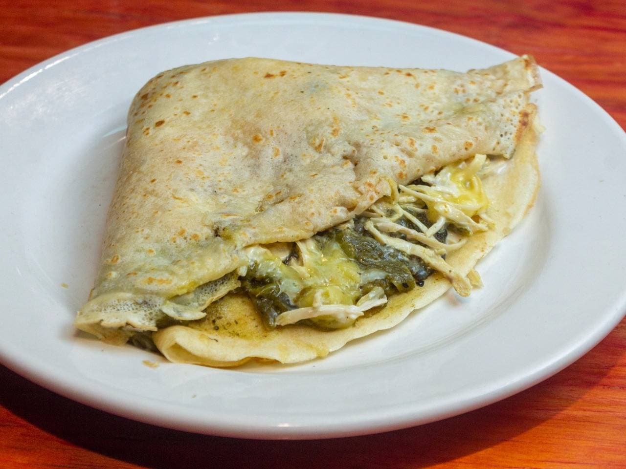 rajas/pollo/crema/queso