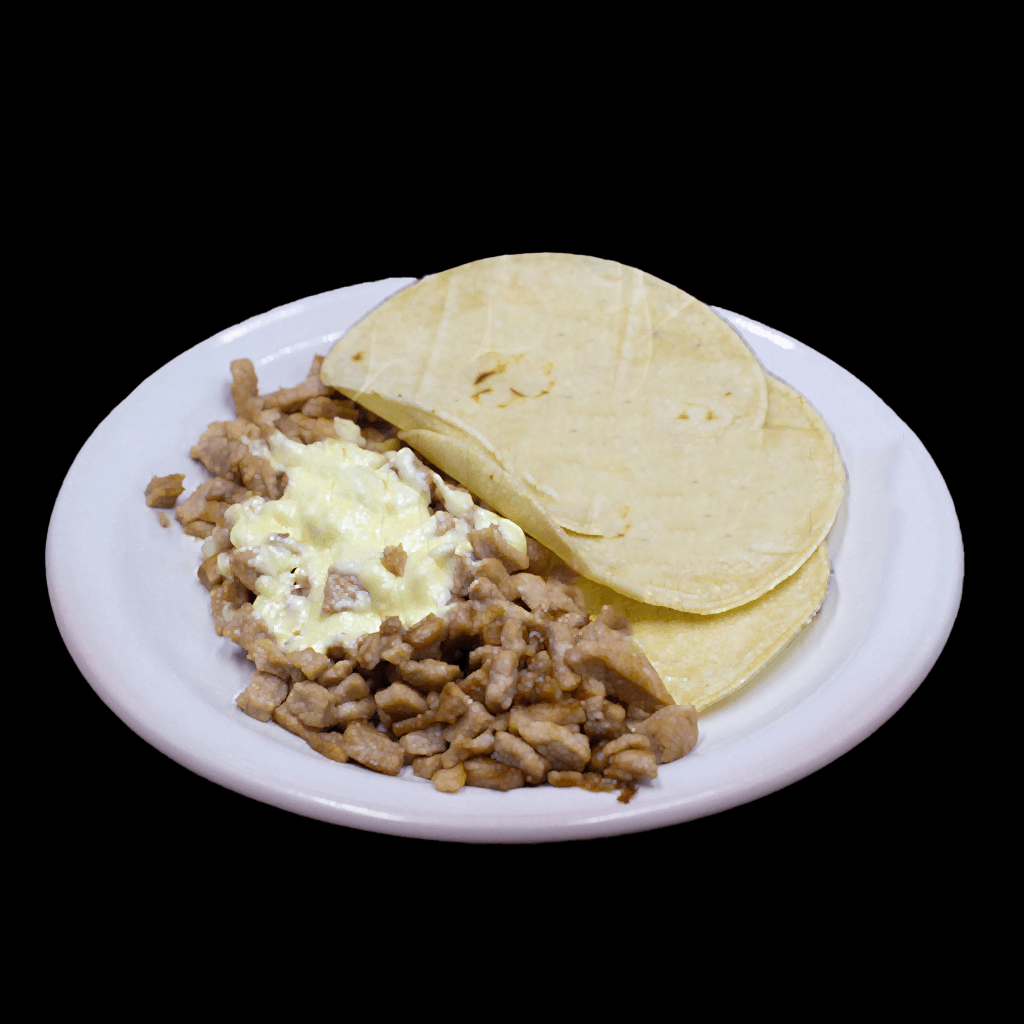 Taco Chuleta con Queso (Tortilla de Harina)