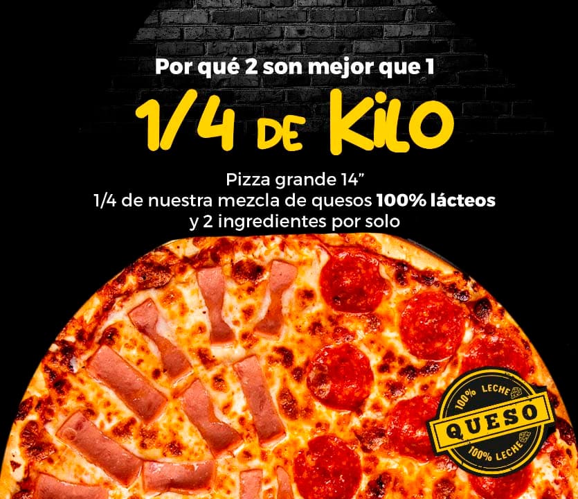 Pizza Grande Un Cuarto de Kilo