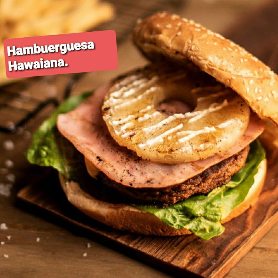 Hamburguesa hawaiana