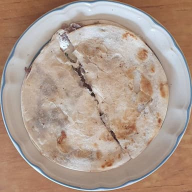 Sincronizada de bistec al carbon