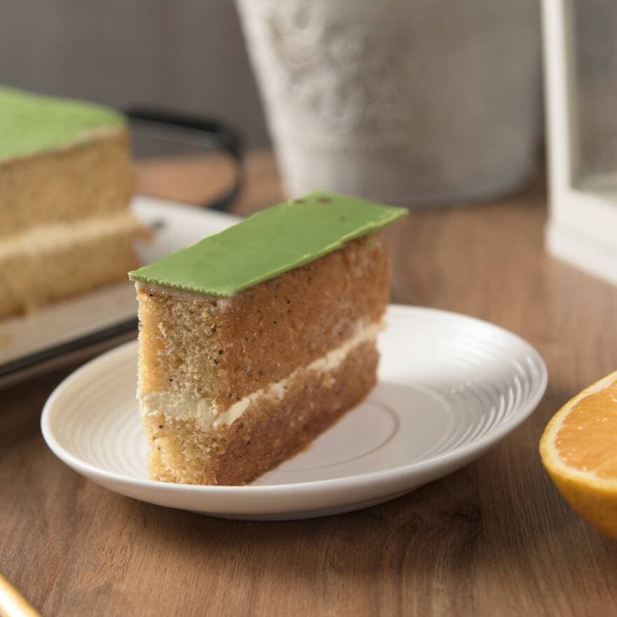 Porción Torta Naranja y Amapola