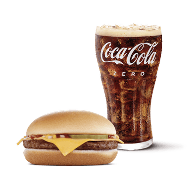 Hamburguesa con Queso + Gaseosa Mediana
