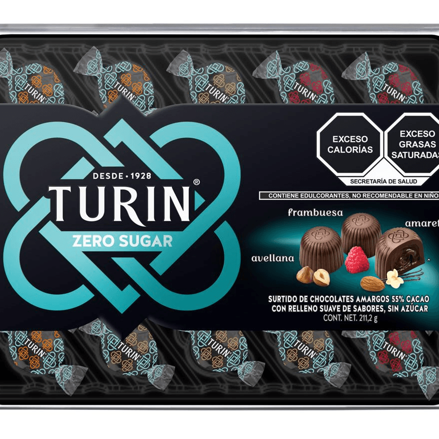 Turin Masterpieces Zero Chocolates Sin Azúcar 221G