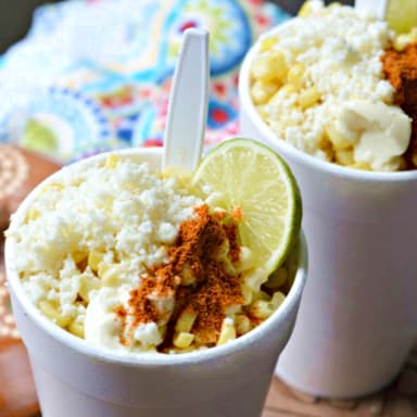 Elotes en Vaso