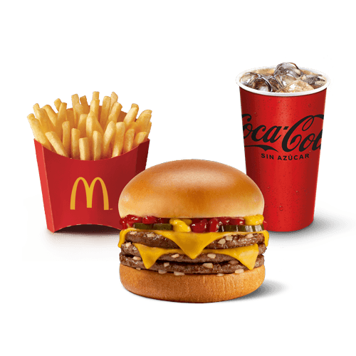 McTrío Hamburguesa con Queso Triple