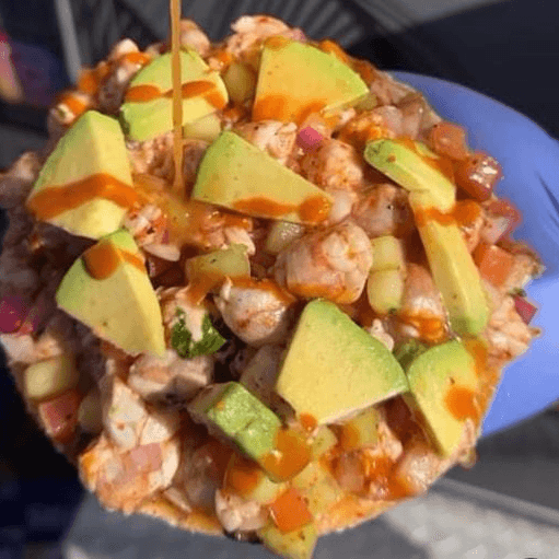 TOSTADA DE CEVICHE DE CAMARON