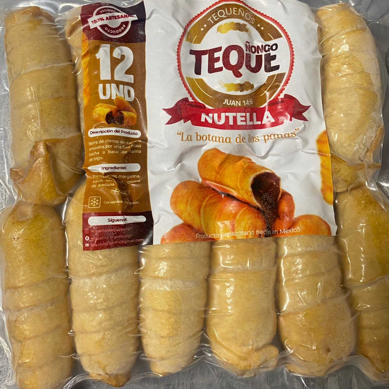 Tequeños Docena de Chocolate Precocido