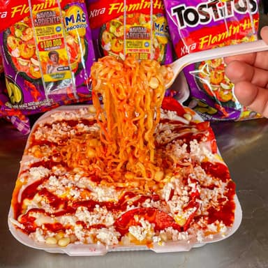 CHAROLA DE TOSTITOS CON MARUCHAN
