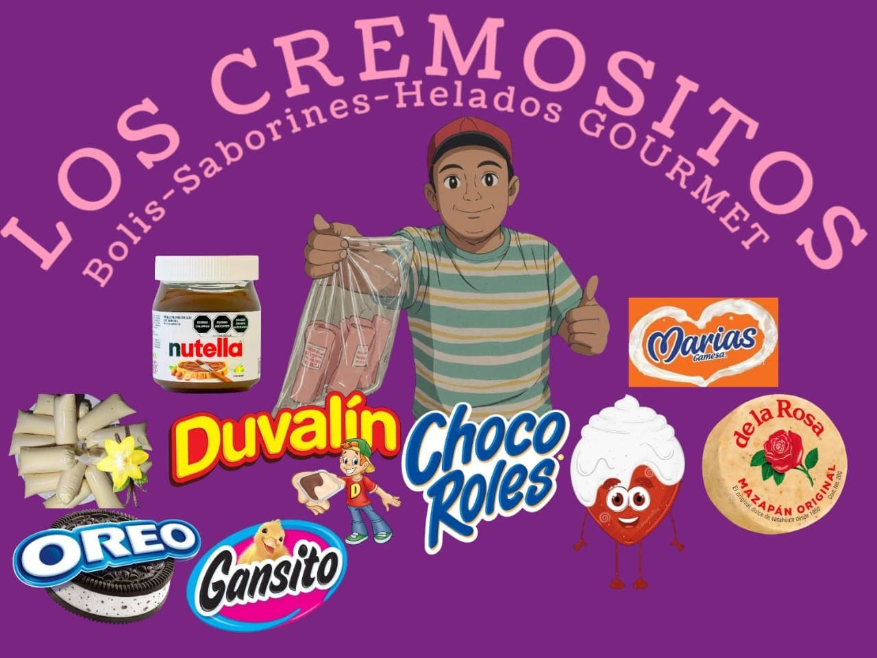 Los Cremositos Bolis,Saborines,Helados