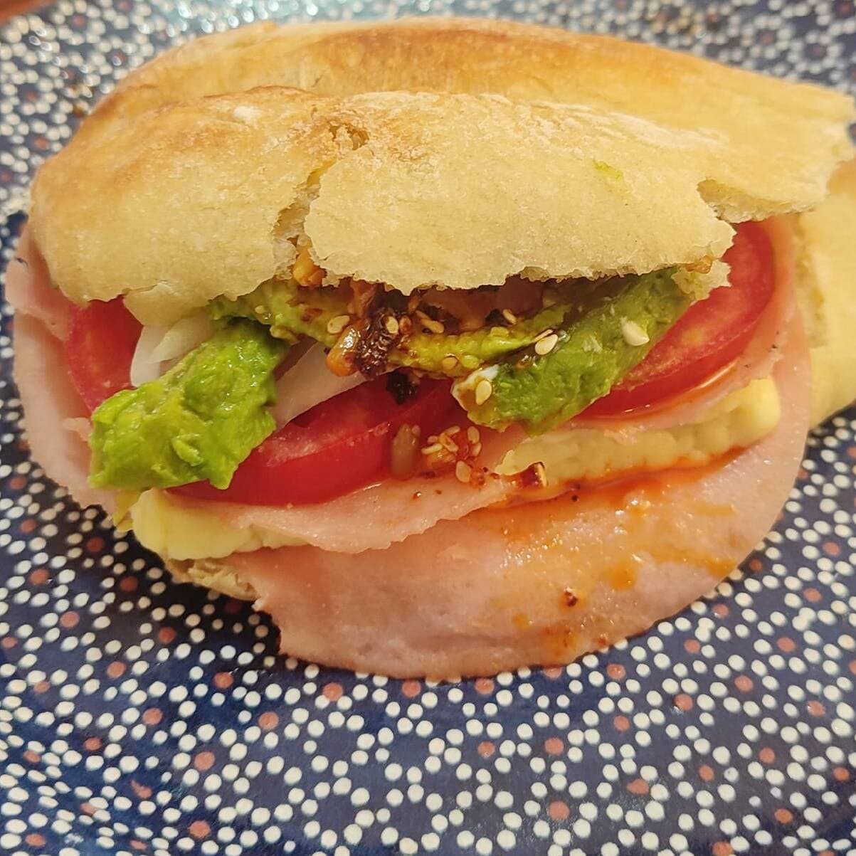 Torta de Queso Puerco con Queso Asadero