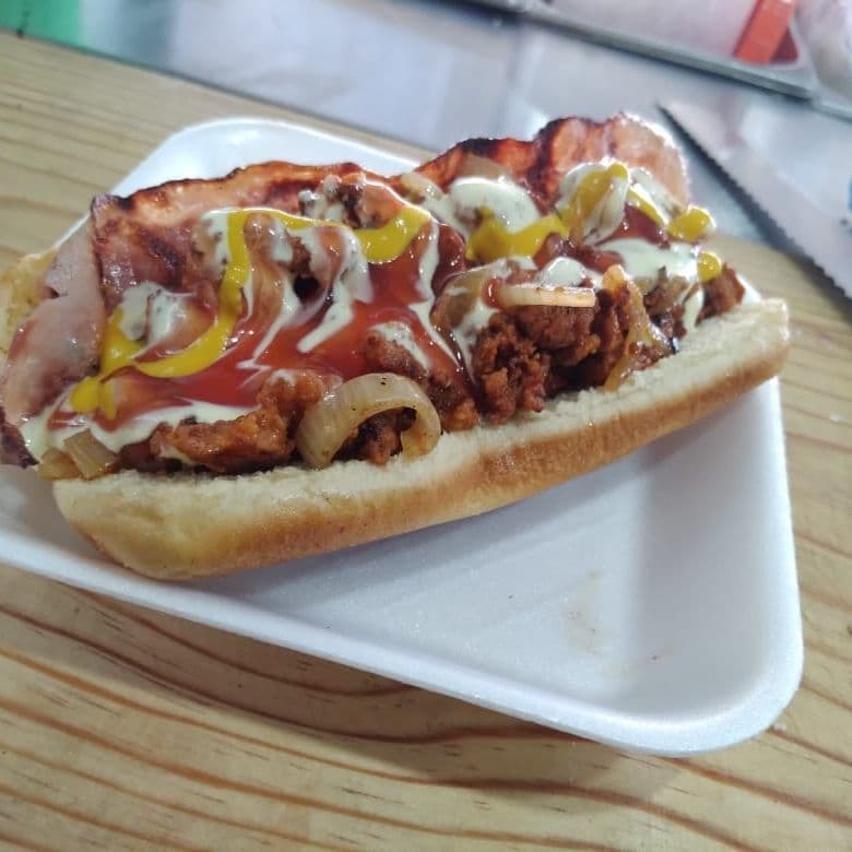 Hot Dog Súper de Carne al Pastor