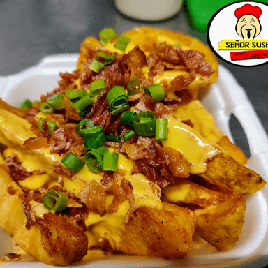 Papas queso y tocino