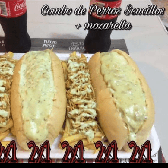 2 X 1 Perros Italos Gratinados + Papas Francesas