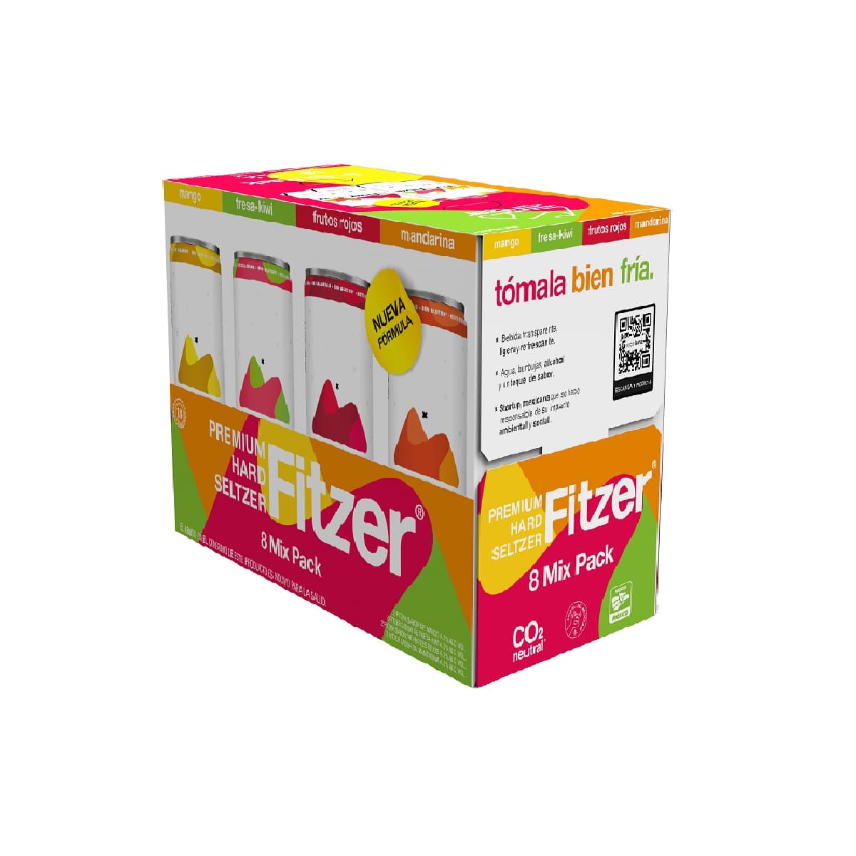 Fitzer Hard Seltzer Mix 8 Pack Lata 355 ml