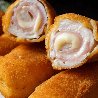 Rollitos de Jamón con Queso Empanizados
