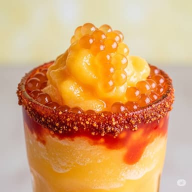 Frappe Mango Chamoy Con Perlas Explosivas (22 Oz)