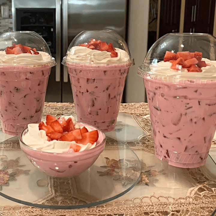 Fresas con crema y philadelphia