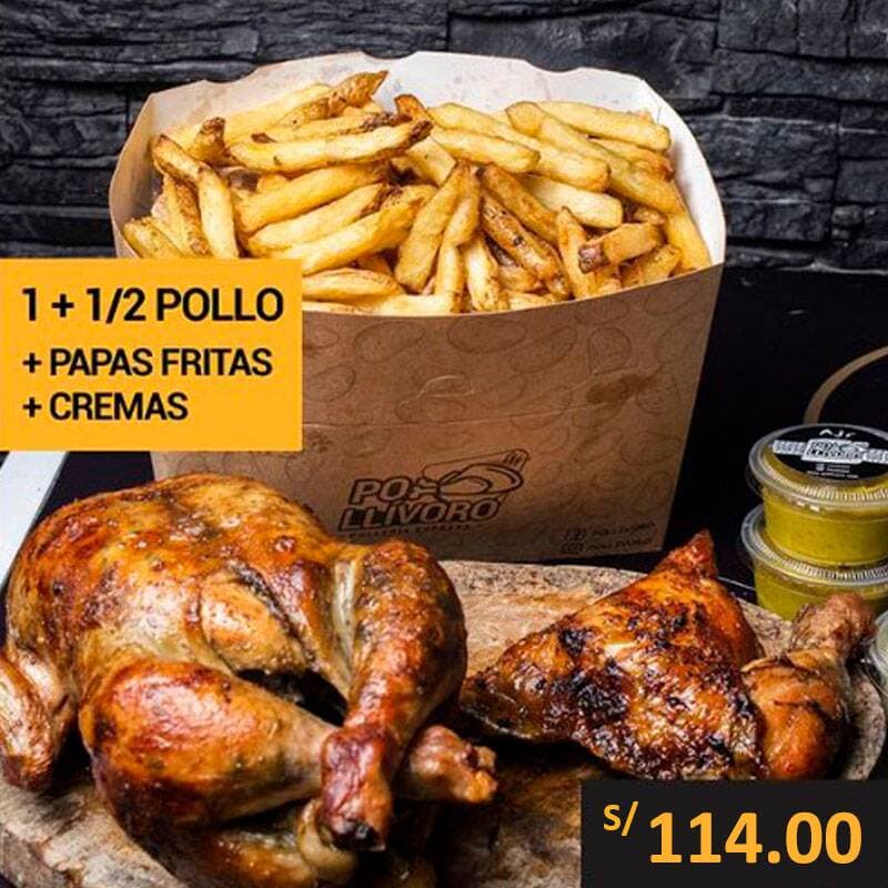 Combo 1 Pollo más 1/2 Pollo a la Brasa
