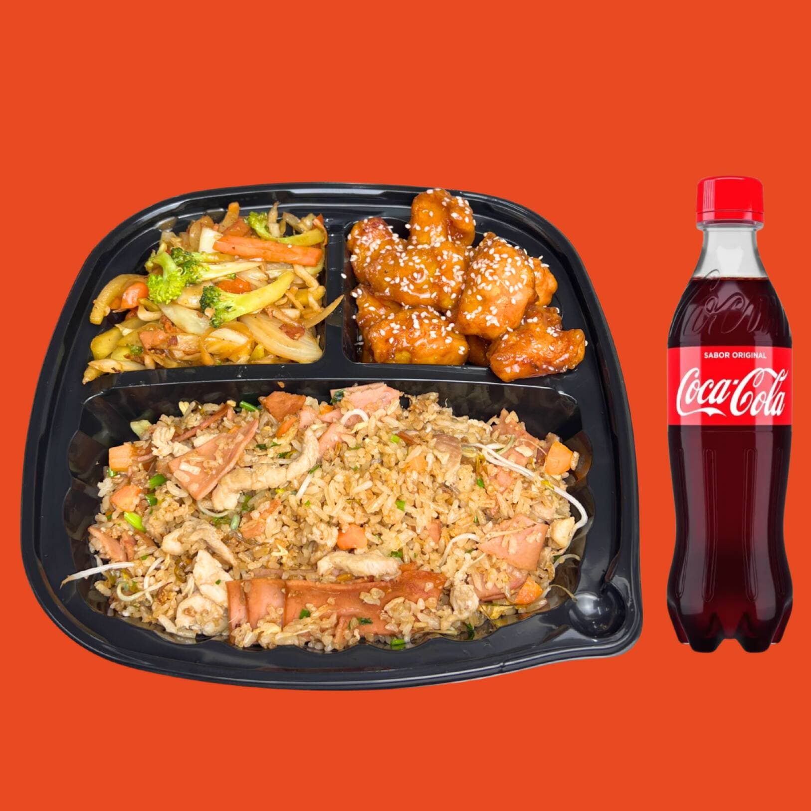 Personal Con Pollo Naranja