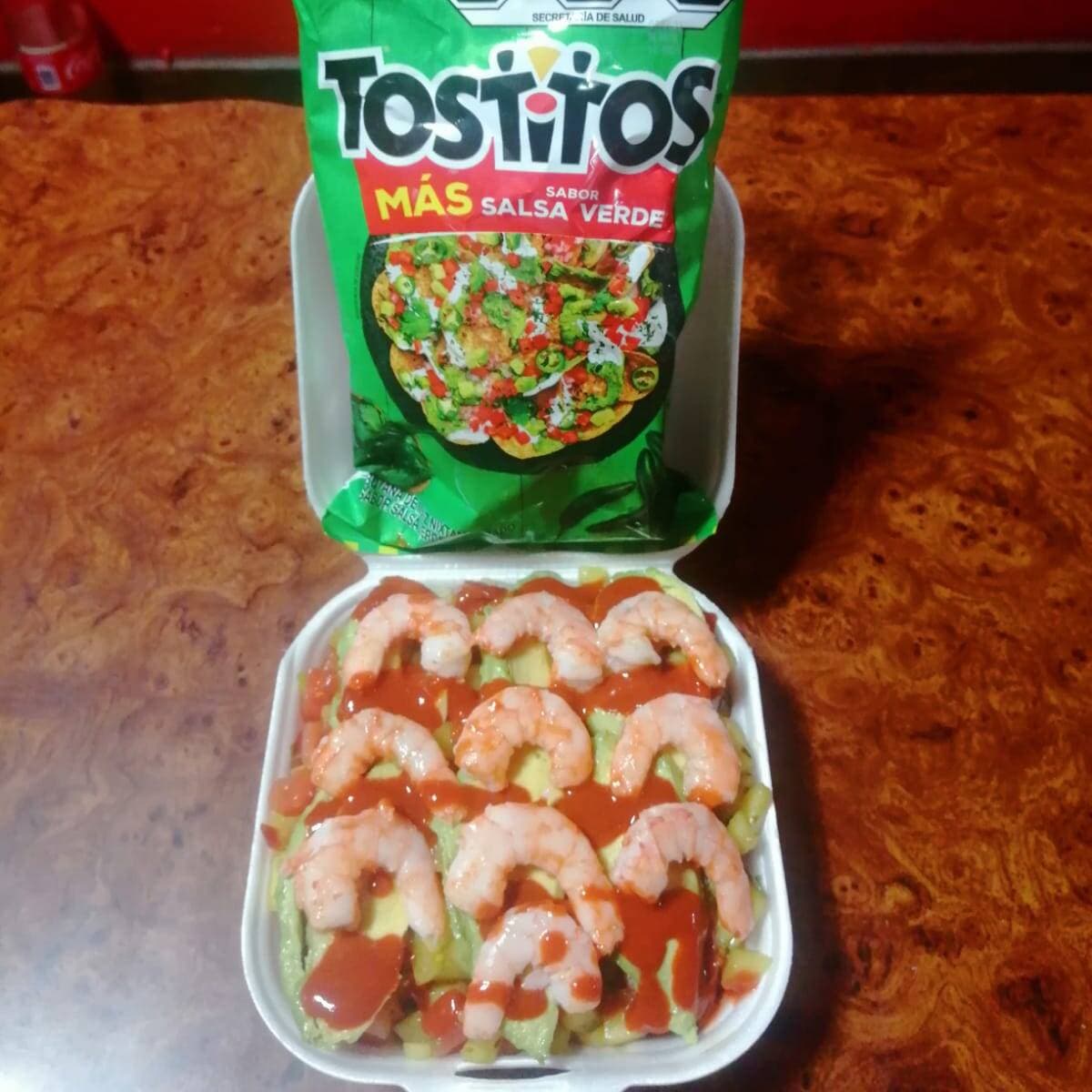 Tosticamarones charola chica (verdes)