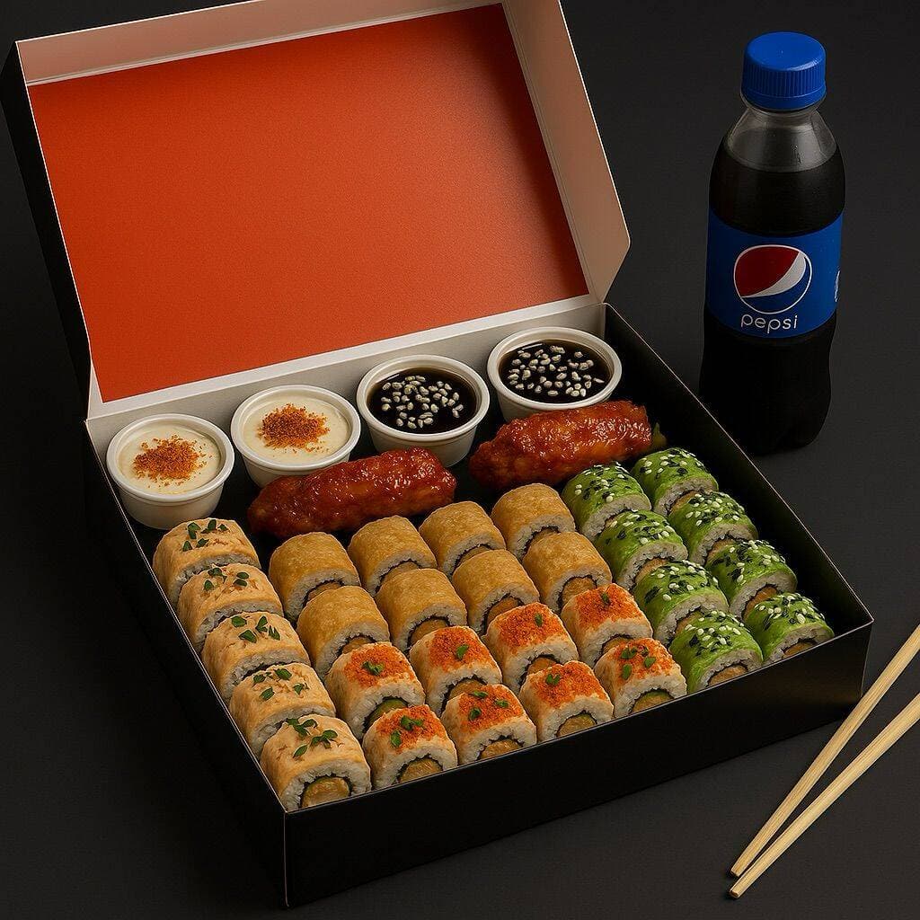 24 Makis + 2 Alitas BBQ + Pepsi 350ml