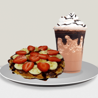 Combo Waffle Armable y Frappé