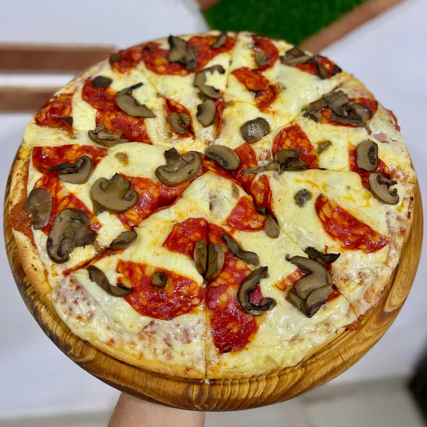 Especial de champiñon 4 porciones 25cm