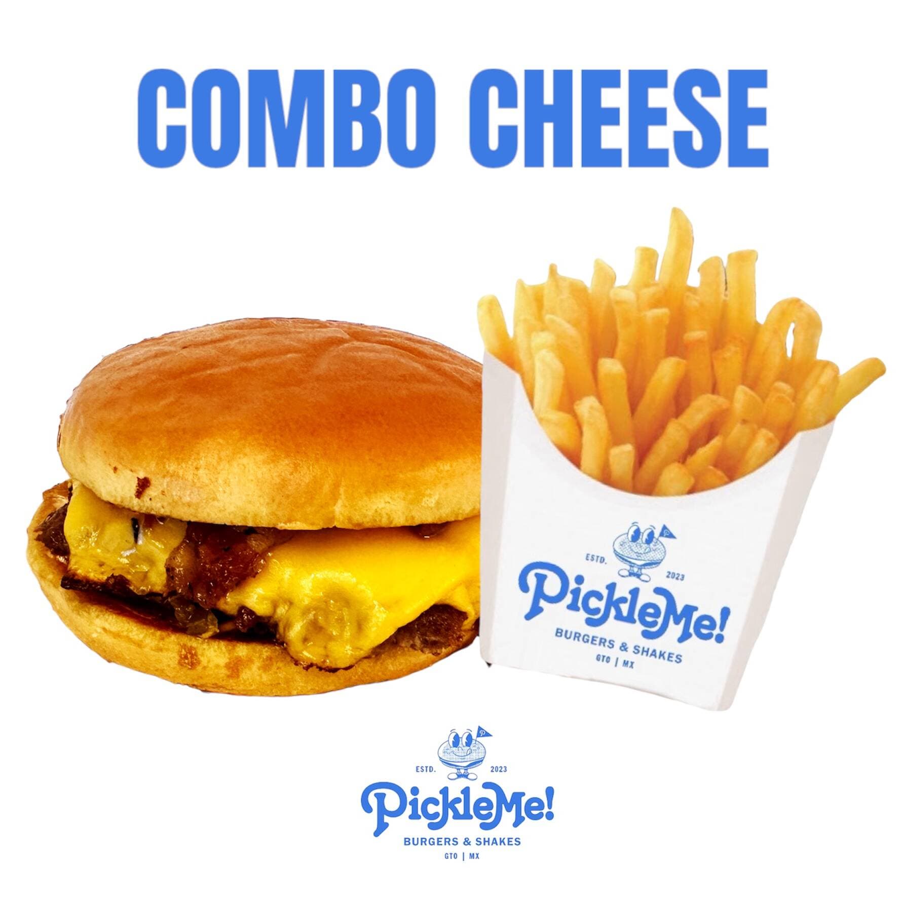 CHEESE BURGER Y PAPAS