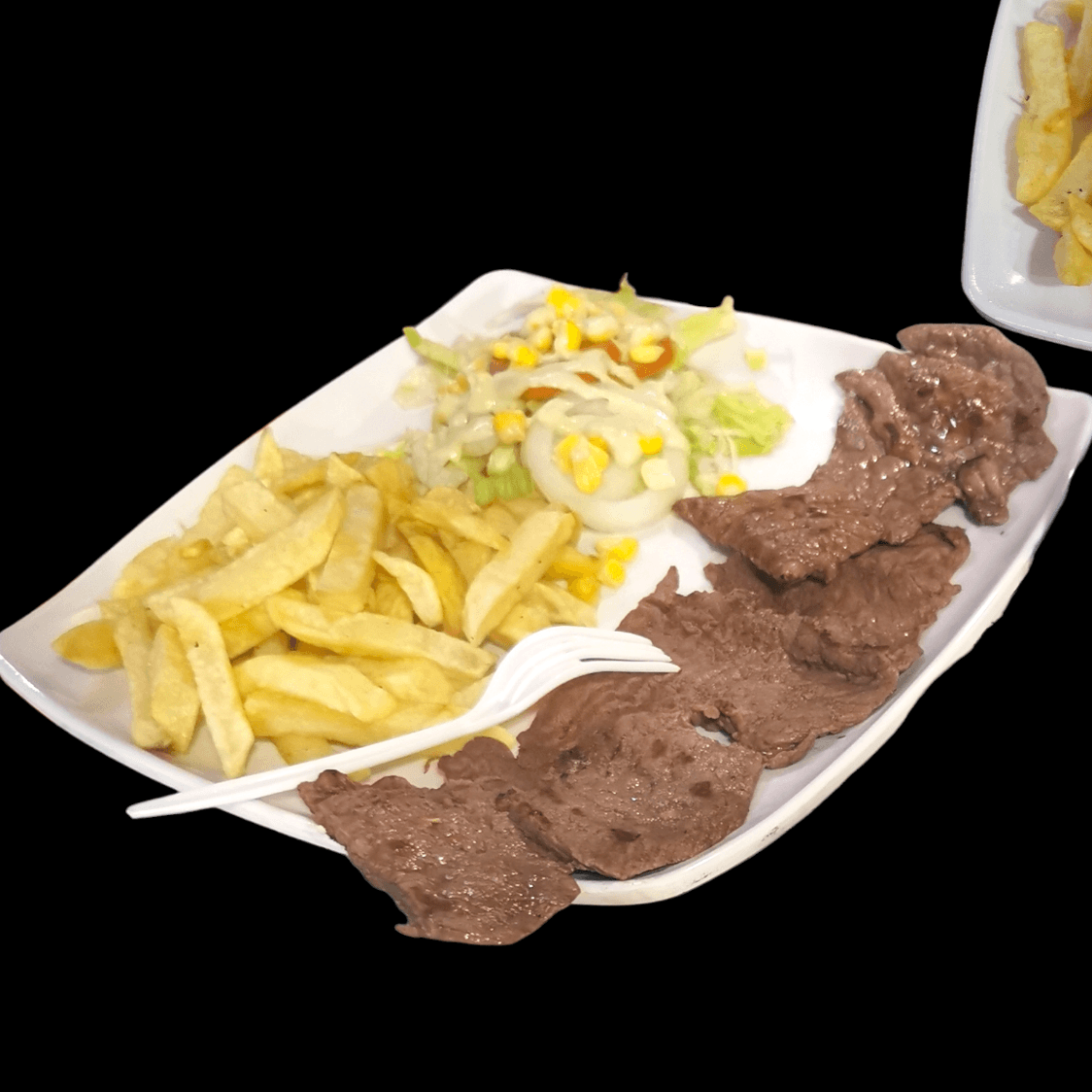 Carne de Res + Papitas Fritas