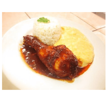 Asado de Pollo con Puré de Papas