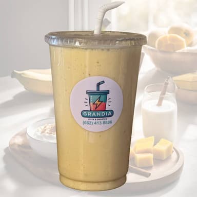 🥤 Mango Banana: 🍌🥭🥛🍯🪵