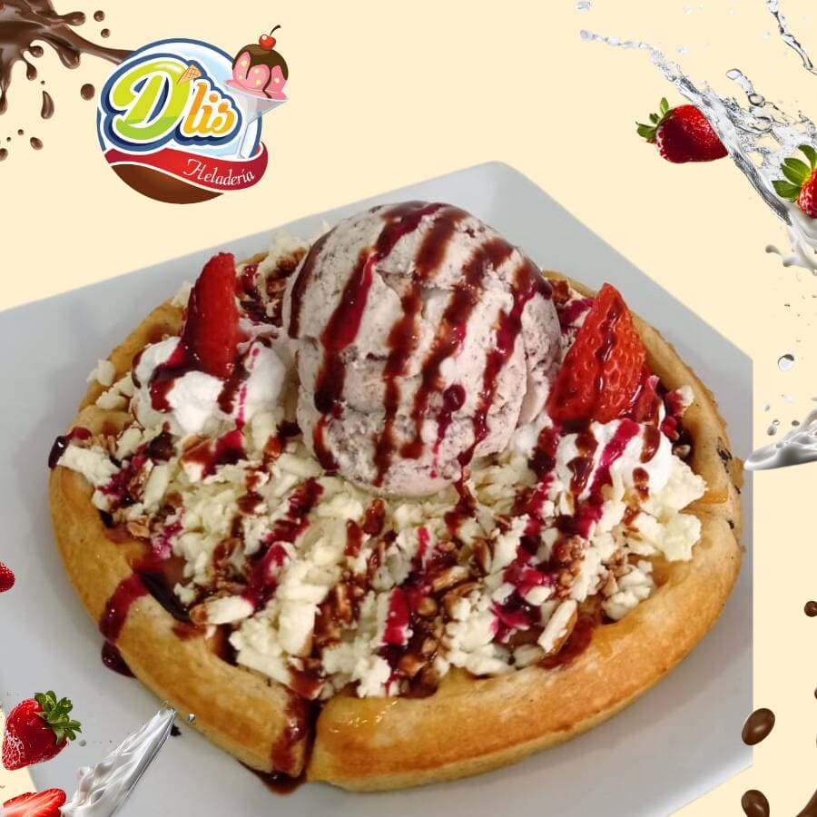 Wafle Queso y Arequipe